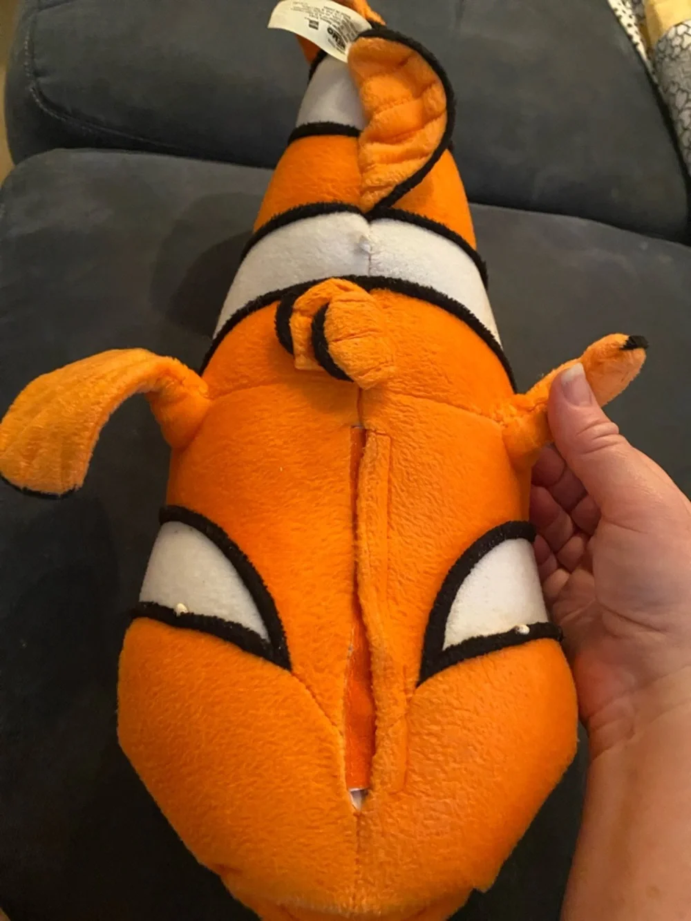 Disney NEMO Orange & White Clownfish Plush